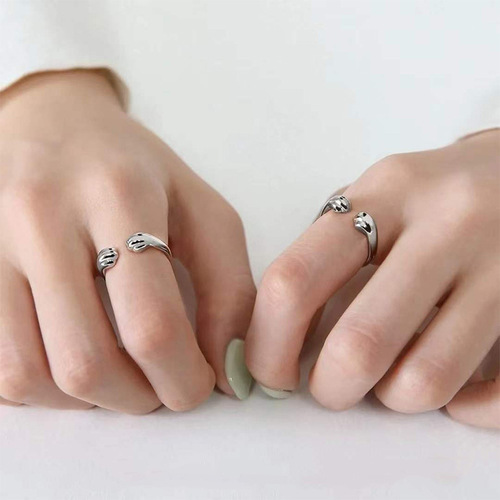Xiaohongshu recommends Cat Claw S925 sterling silver stray cat peripheral ring with milk marks and open pair ring.