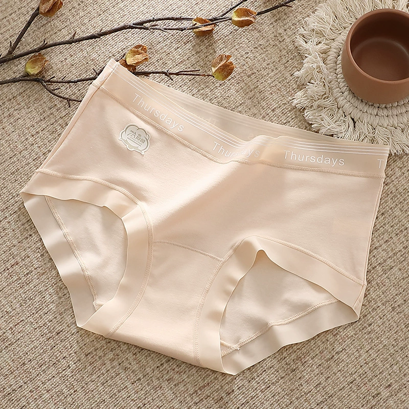 Порно? нет. Underwear, antibacterial long cotton trousers, light and thin breathable pants, mid rise