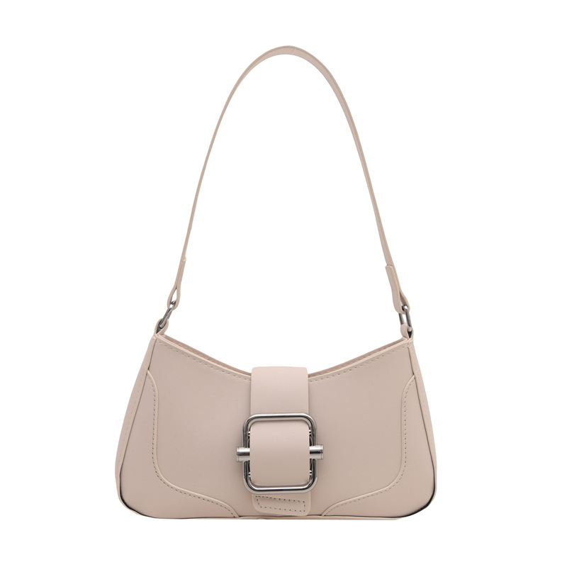 Temperamento simple y elegante bolso de hombro coreano para mujeres 2025, primavera nuevo bolso de brazo universal bolso de mujer coreano