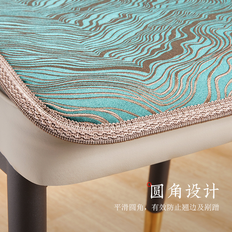 Silla de comedor de hielo de verano cuatro estaciones cojín de oficina universal en forma de herradura cojín de asiento de asiento de caballo respirado antideslizante