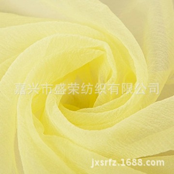 厂家直销多色泡泡纱欧根纱面料服装汉服礼服节日装饰批发扎染工艺