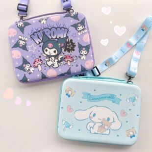 Ipadpro 11inch Tablet Keyboard Hard Shell Integrated Storage Portable Protective Case Crossbody Lanyard Cartoon Storage Bag