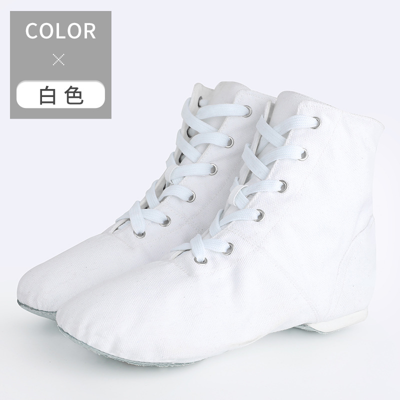 Botas de Jazz de lona para niños adultos de alta calidad zapatos de baile de fondo suave nuevos zapatos de práctica zapatos de ballet de baile moderno para mujer