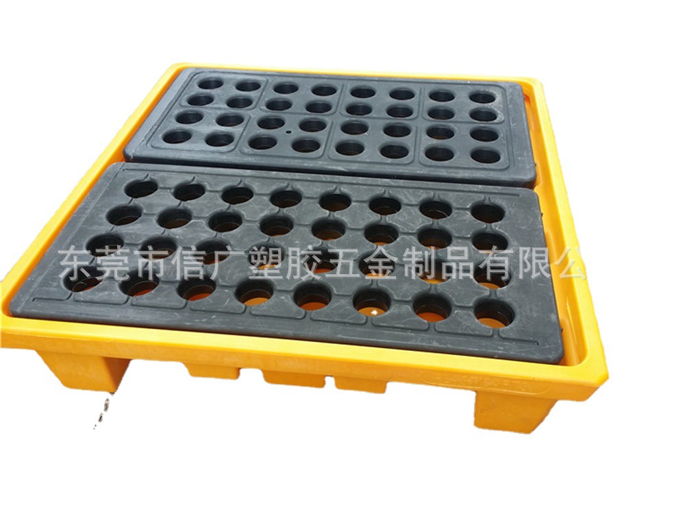 现货直销 化学品原料桶防盛漏平台 液体吨桶防漏出托盘 叉车托盘
