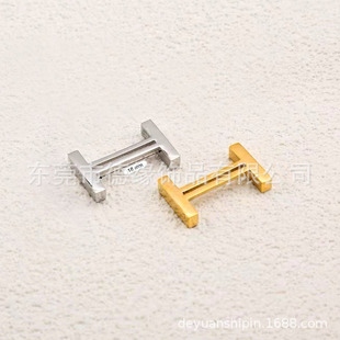 Factory direct H lock buckle luggage accessories letter buckle size front lock stainless steel decoration H lock hardware lock buckle