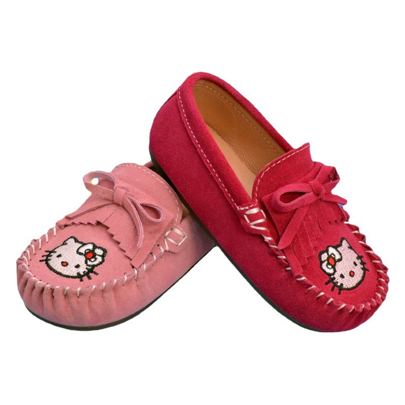 Кожаная обувь принцессы для девочек, детская обувь, лоферы, кожаная обувь с бантом, однослойная обувь в британском стиле для девочек, детская обувь