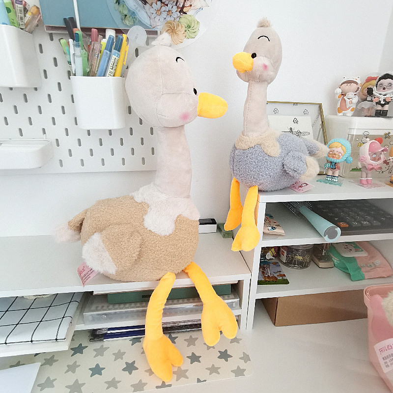 Lindo simulación avestruz juguete de peluche pájaro grande muñeca los niños ragdoll muñeca almohada regalo cumpleaños al por mayor