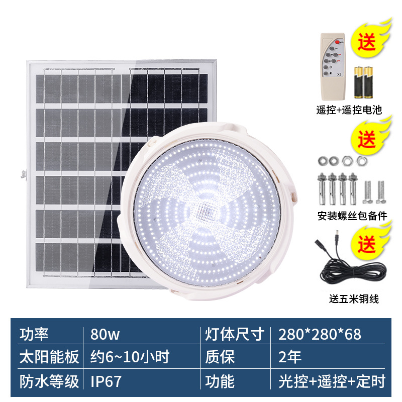 Comercio electrónico transfronterizo lámpara solar lámpara de techo solar lámpara de interior solar pasillo solar lámpara de pasillo htt
