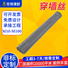 ‌Q235国标穿墙丝通丝螺杆剪力墙模板固定对拉螺栓止水丝杆M12M20