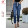 jeans弹力修身外贸牛仔裤
