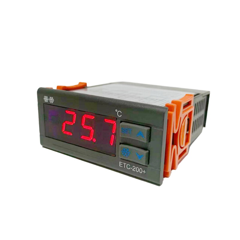 Etc-200+ Temperature Controller Intelligent Hot and Cold Defrosting with Alarm Function Refrigerator Freezer Thermostat with Probe