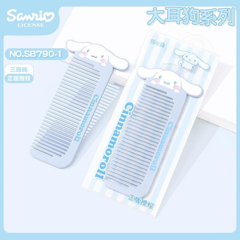 本物のサンリオキティシナモンドッグメロディーメタルヘアコーム前髪コームスムーズヘアコームポータブル|undefined
