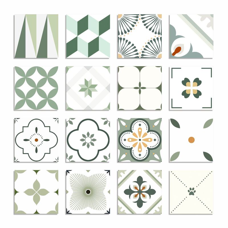 Internet Celebrity Peranakan Floral Tiles 300X300 Nordic Kitchen Wall Tiles Bathroom Tiles Ins Bathroom Non-Slip Balcony Floor Tiles