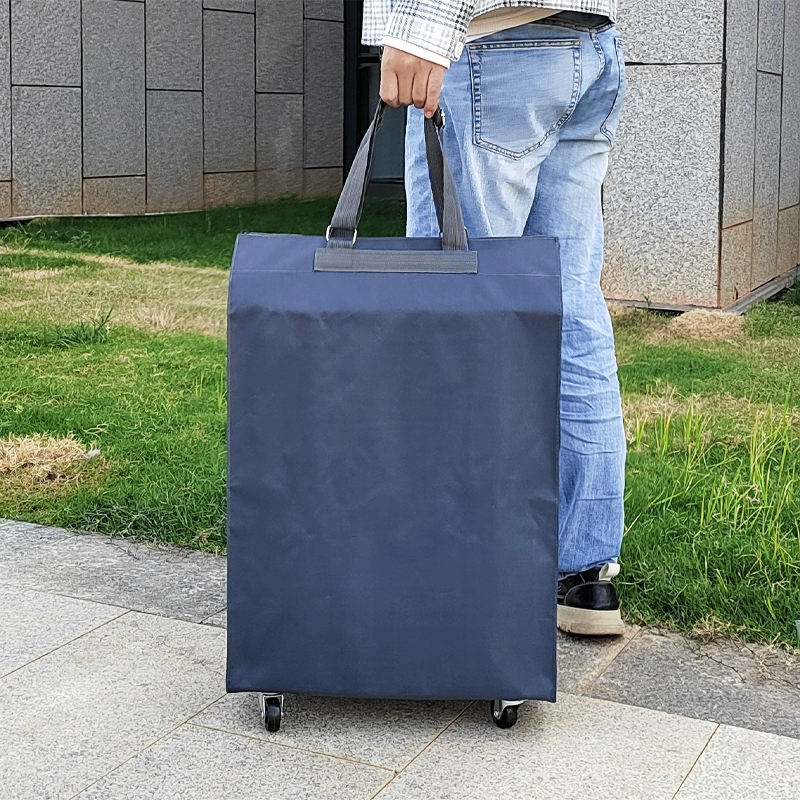 Модная водонепроницаемая складная сумка-тележка для покупок с универсальными колесами, большой вместимости