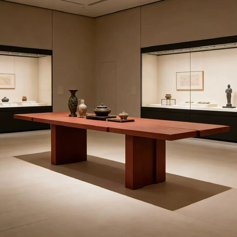 Creative Irregular-Shaped Display Table, Large-Sized Office Computer Desk, Dining Table, Red Meeting Conference Table, Store Solid Wood Table Creative Irregular-Shaped Display Table, Large-Sized Office Computer Desk, Dining Table, Red Meeting Conference Table, Store Solid Wood Table