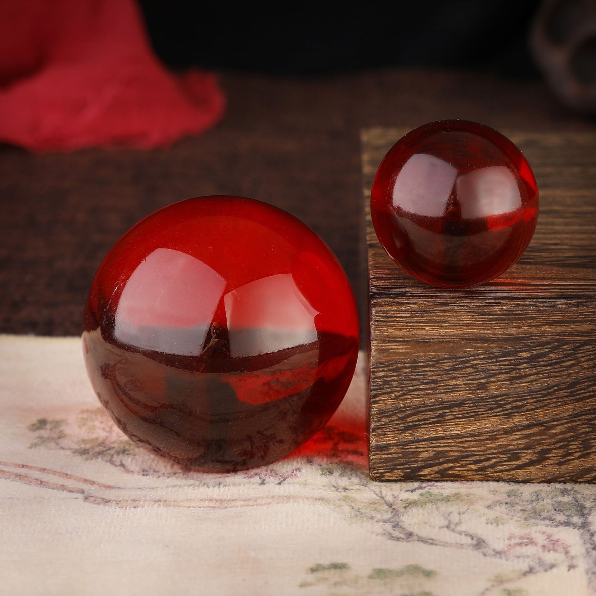 Good Luck Crystal Transparent Ball Glass Beads Home Decorations…