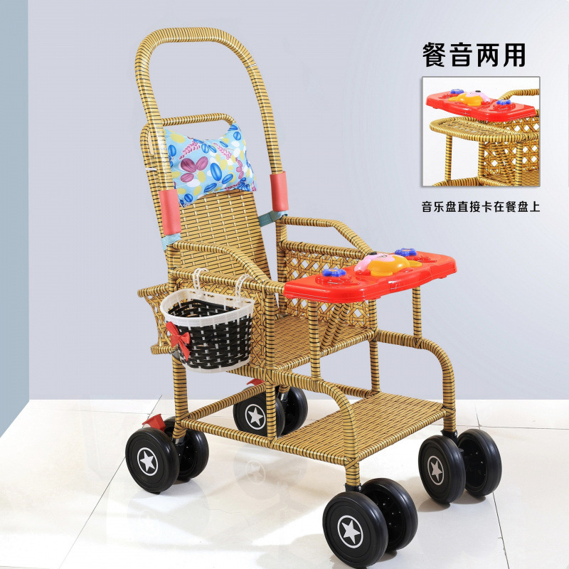 双层编餐音两用椅背可调节裸车 送风兜带篮子♜✓