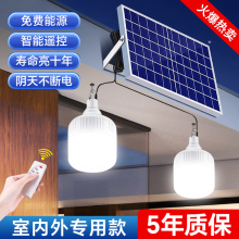 太阳能户外庭院照明灯家用室内专用阳台2025新型款一拖二充电灯泡