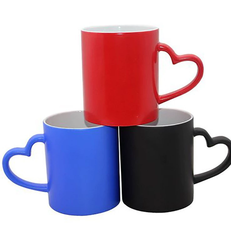Персонализируемый Cup Heating Bright Coffee Cup Imaging Cup Change Cup Color Zibo Ceramics Color Malker Cup Heating Bright Coffee Cup Imaging Cup Change Cup