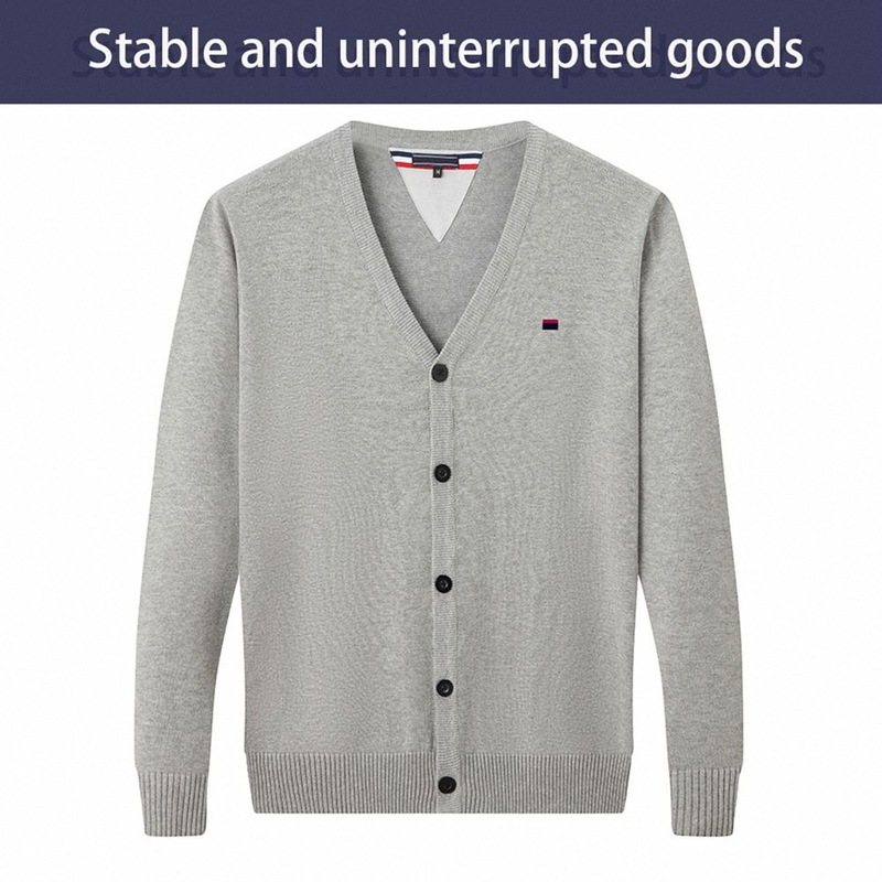Cross-Border Foreign Trade Winter Business Casual Men's Sweater Cardigan Embroidered Button Pure Cotton Knitwear Men's Base Layer Shirt Cross-Border Foreign Trade Winter Business Casual Men's Sweater Cardigan Embroidered Button Pure Cotton Knitwear Men's Base Layer Shirt