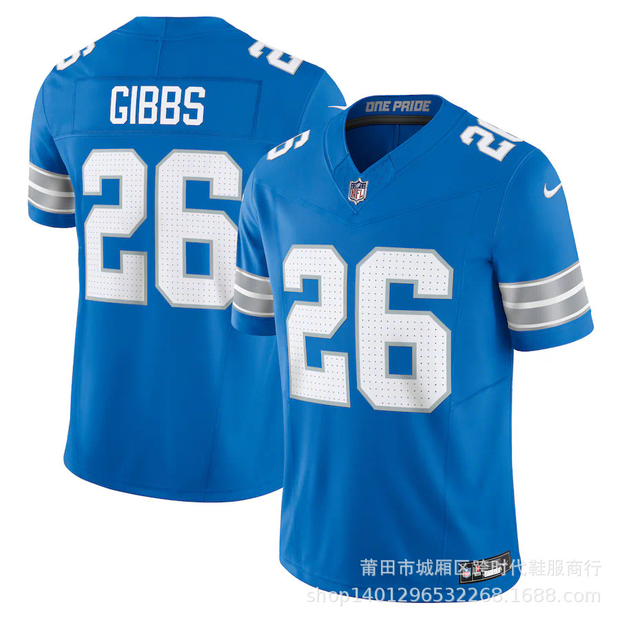 Los leones de la NFL Lions Hutchinson ¿ 97 St. Brown ¿ 14 Jersey bordado de Rugby