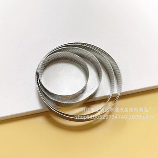 304 seamless stainless steel tower ring with hole baking tool French cake mold DIY cheese mousse ring