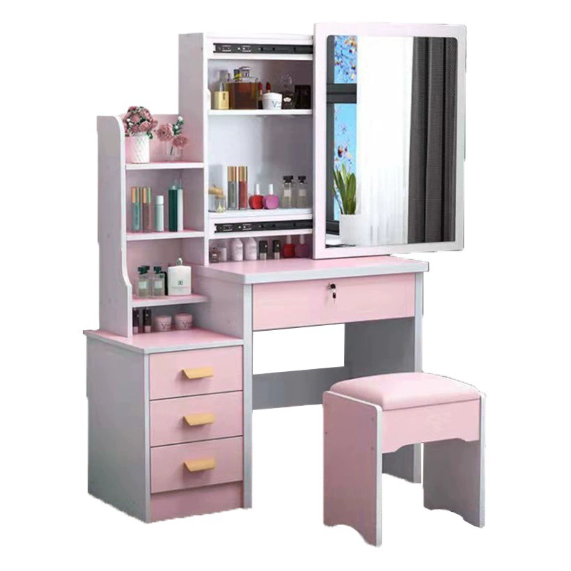 Dresser туалетный столик 2024 новый тип спальни небольшой дом простой арендный столик косметический стол с раздвижным зеркалом туалетный столик