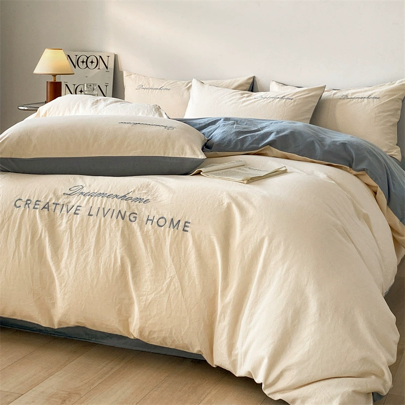 Bedspread, duvet, set for students, simple and elegant design, 4 piece set, bedding