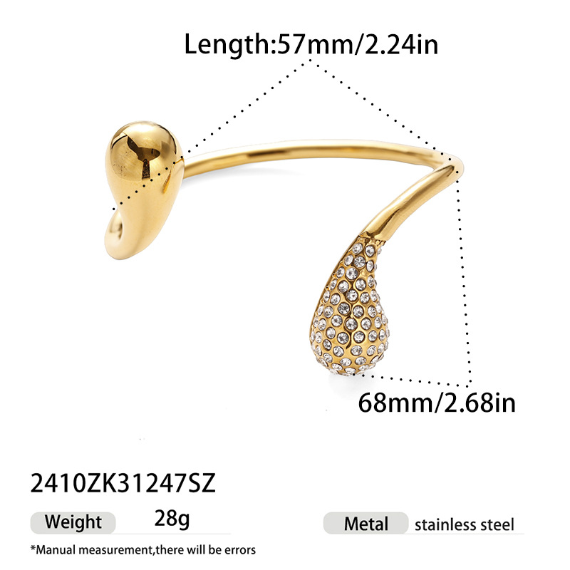 TENA Francia transfronteriza Europa y los Estados Unidos 18 quilates oro exquisito pulsera de diamantes de acero inoxidable ligera no decoloración joyas mujeres al por mayor