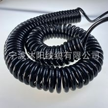 伸缩弹簧线 特种设备连接线加长大功率特制螺旋线工地焊机线阻燃