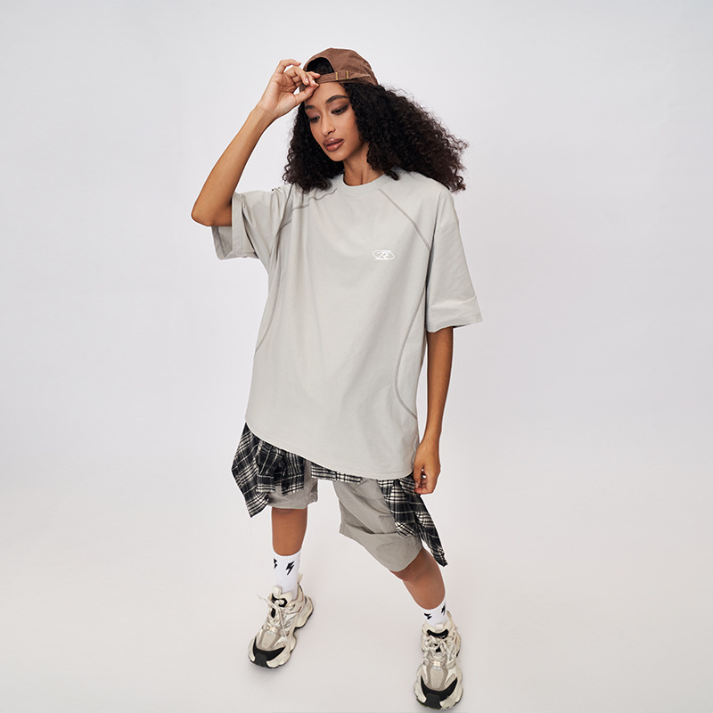 RFSD Men's | 2025 Summer New Light Outdoor Short-sleeved T-shirt Men's Deconstruction Short-sleeved T-shirt Loose Casual Breathable