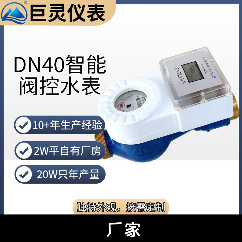 DN40一体式预付费水表  DN40远传智能水表 DN32/50一体阀控水表