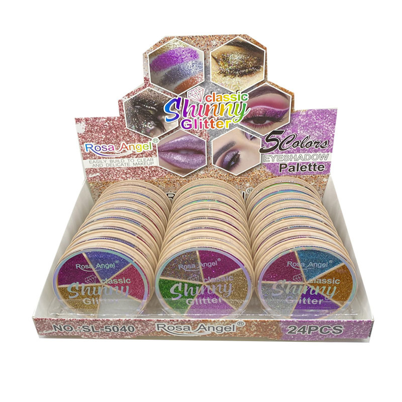 Comercio exterior transfronteriza Rosa Angel lentejuelas brillo brillante polvo nacarado maquillaje de la etapa maquillaje vacaciones en stock al por mayor