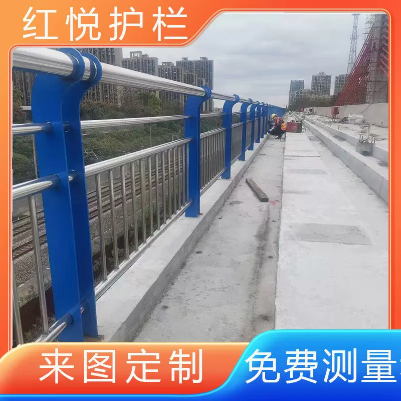 加工定制不锈钢复合管护栏河道 景观 景区人行道市区公路隔离栏杆