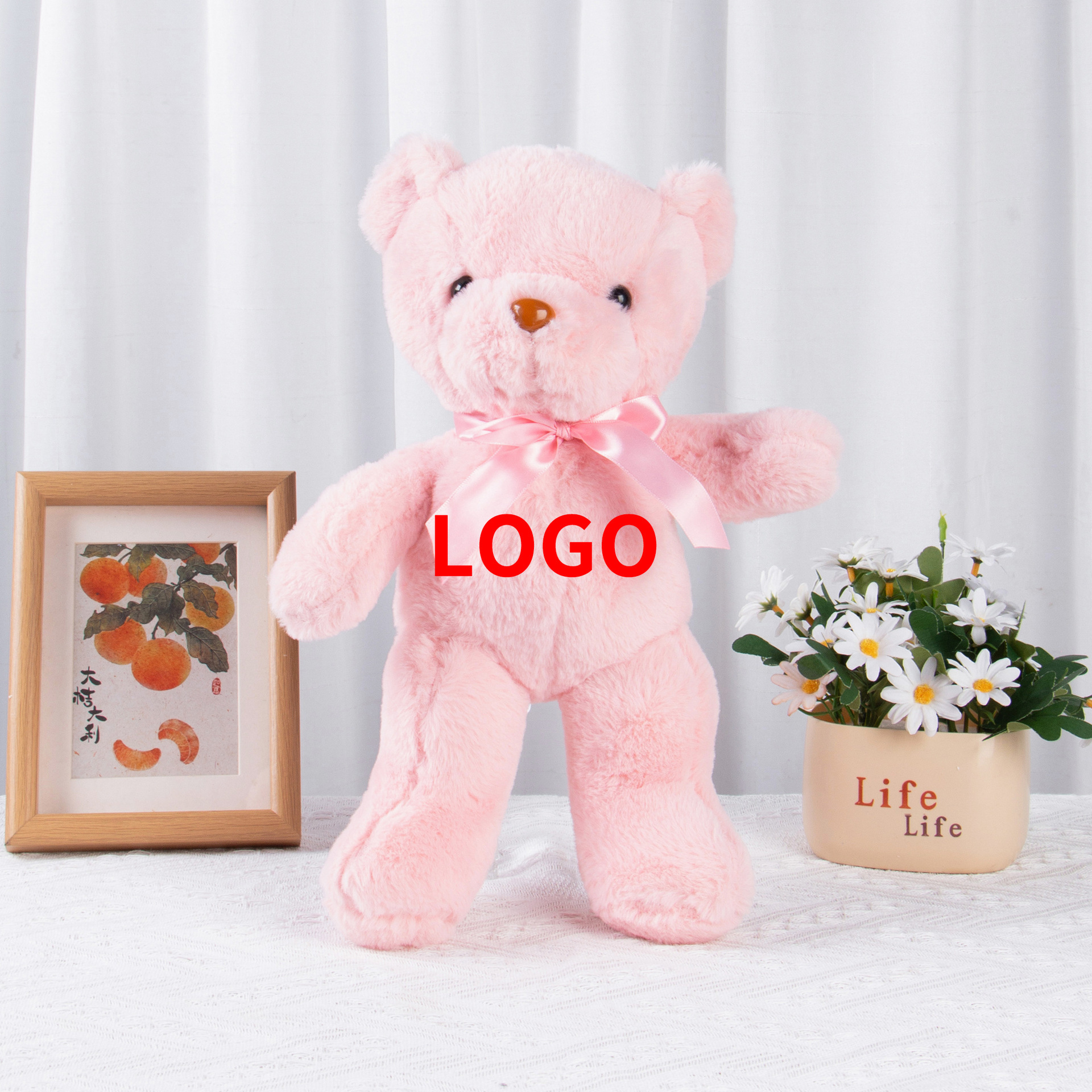 Diez colores osos de peluche juguetes coloridos osos de peluche boda arrojar 8 pulgadas muñecas agarrar muñecas regalos para niños al por mayor