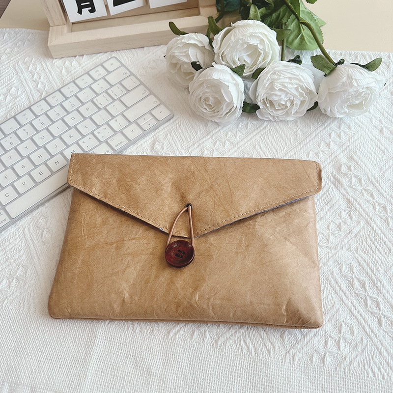 加急杜邦纸袋定 制logo简约超轻防水信封袋文件票据收纳包订 做