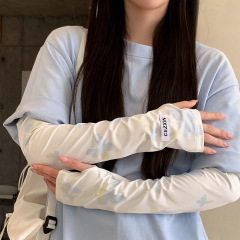 アイスシルク日焼け止めスリーブ女性のための 2025 新しい抗 UV ルーズ手袋夏サイクリングと運転アームアイススリーブ