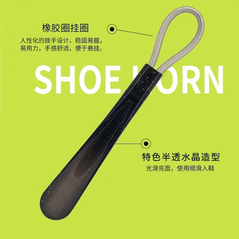 Полупрозрачный Кристалл полиэстер с длинной ручкой Съемник для обуви Пластиковый подъемник для обуви для пожилых людей Подъемник для обуви для беременных женщин без сгибания обуви