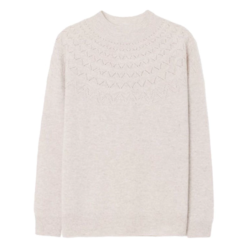 Готовый к носке шерстяной свитер First-Line с воротником до локтя, Новинка осени и зимы, кашемировый вязаный свитер, свободная универсальная базовая рубашка, Топ