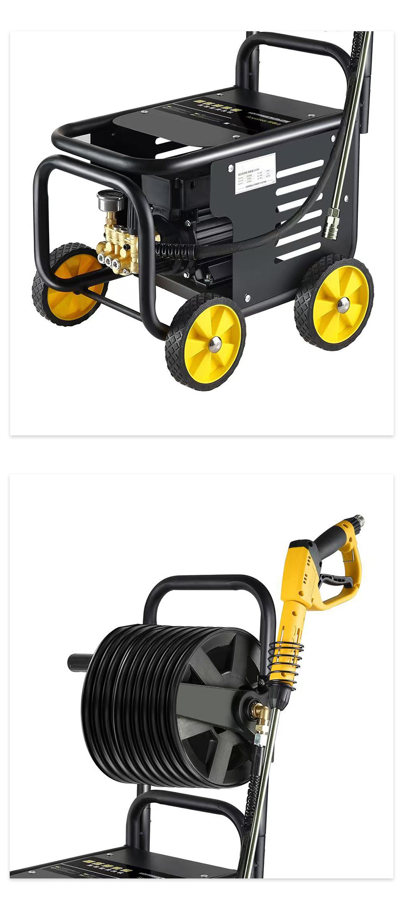 New Model Commercial 220V High-Pressure Car Wash Machine for Car Wash Shops, Farms, and Cleaning Tasks, High-Power Industrial-Grade Cleaning Machine