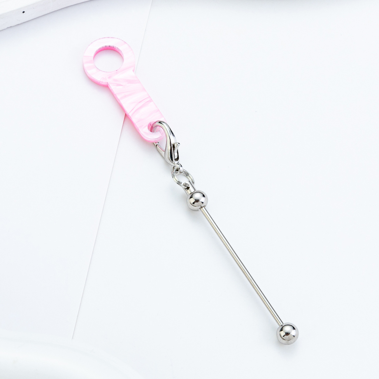 Punto DIY con cuentas de acrílico colgante de pajita para taza de agua de 8mm-10mm accesorios de pajita decoración al por mayor