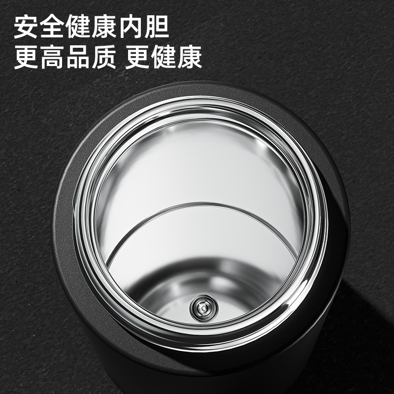 Large Capacity Insulated Mug for Men, Tea and Water Separation Cup for Women, Portable Tea Brewing Mug with Smart Temperature Display, Business Mug