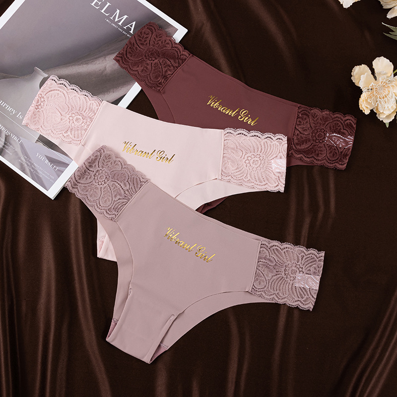 Vrouwen Nieuwe sexy naadloze onderkleding voor vrouwen ultra dunne huidvriendelijke ademende t-broek kant sexy verleiding slips_voghion.com