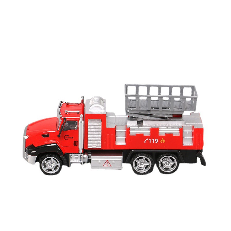Warrior, toy with light music, metal car model, rocket, excavator, alloy car, fire truck, American style