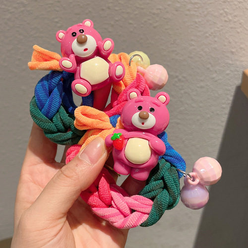 South Korea's Dongdaemun Cartoon Large Intestine Hair Tie Women's High Elasticity Durable Rubber Band Does Not Hurt Hair Internet Celebrity Hair Tie