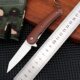 Sandalwood White Sand Light Folding Knife Outdoor Camping Carry-On Unboxing Express Knife Fruit Knife White Sand Light Folding Knife