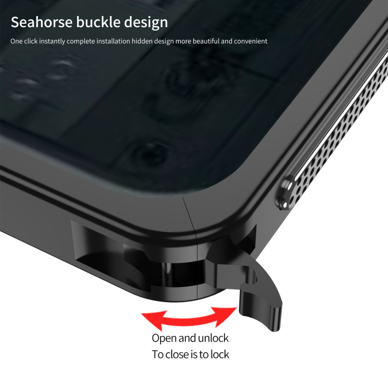 国境を越えた適用NOTHING PHONE3A海馬バックルフレーム携帯電話ケース3APRO金属冷却落下防止シース|undefined