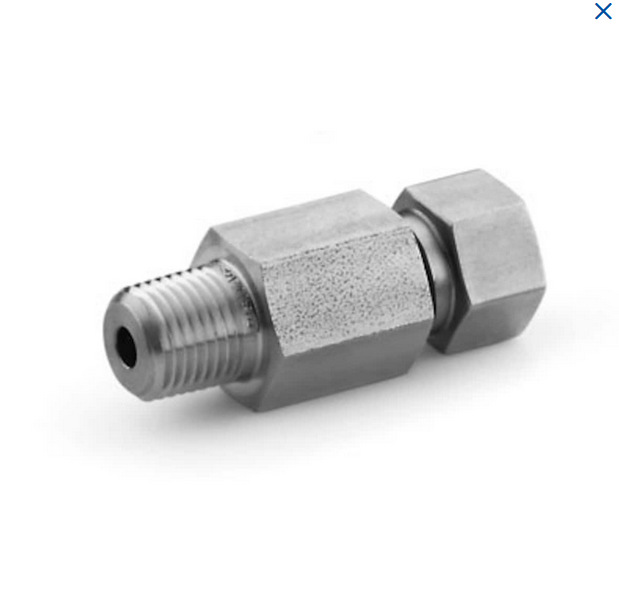 世伟洛克SS-4FK0-1-8不锈钢中压卡套外螺纹接头1/4 in.x 1/2 in.