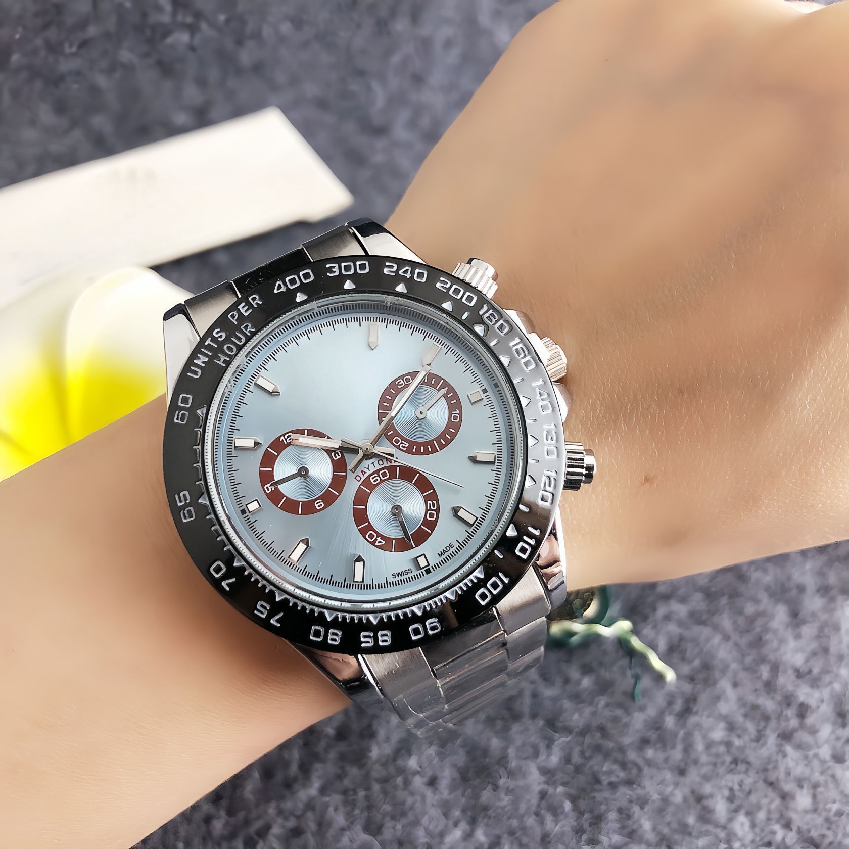 2026 Sports Business Casual Style Men's Watch Six-Hand Multi-Function Fully Automatic Imitation Mechanical Watch Manufacturer Wholesale