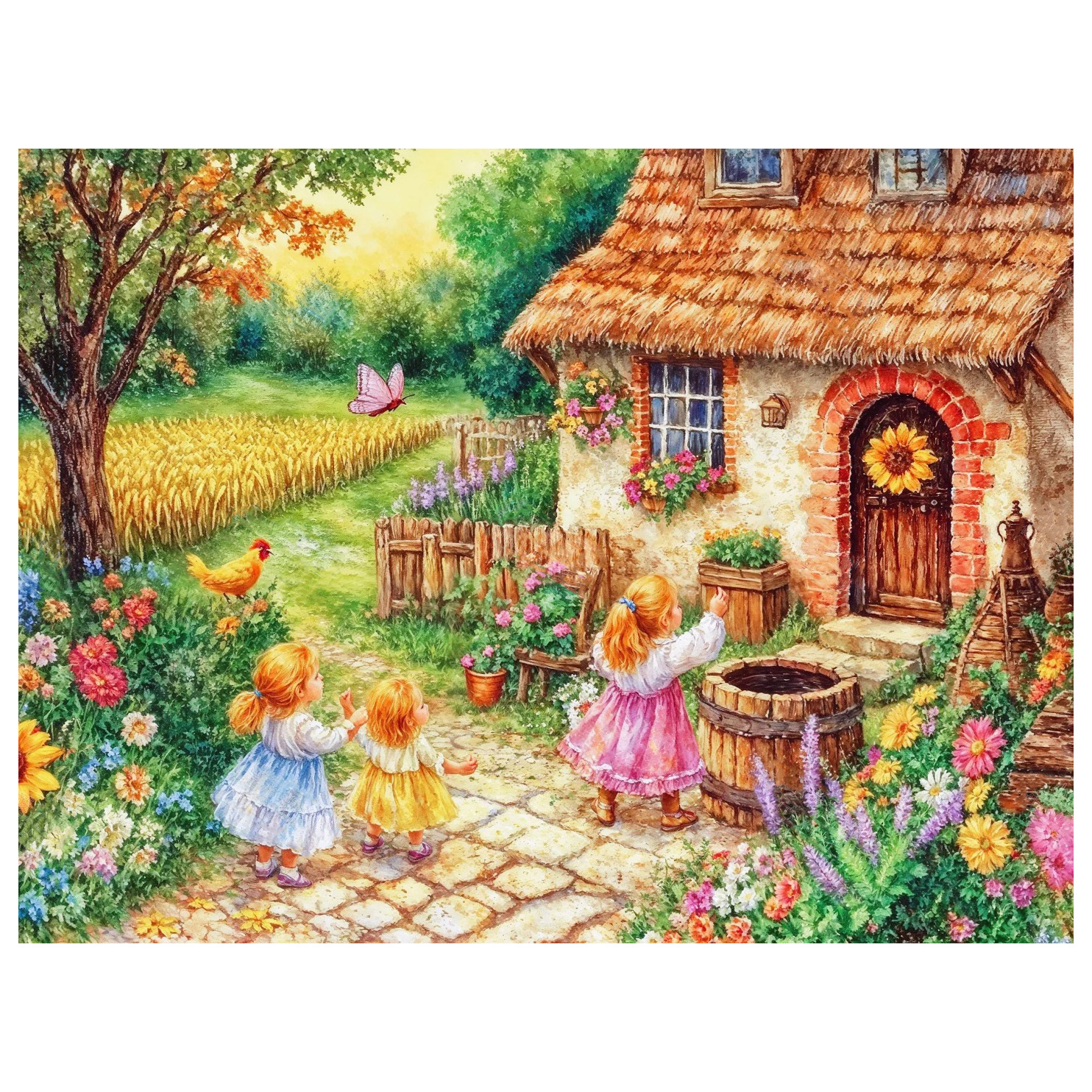 Diamante 5D dibujo de paisaje lleno de diamante cómic cabina bordado de diamantes diy redondo bordado de diamantes dibujo de diamantes a mano decoración para el hogar